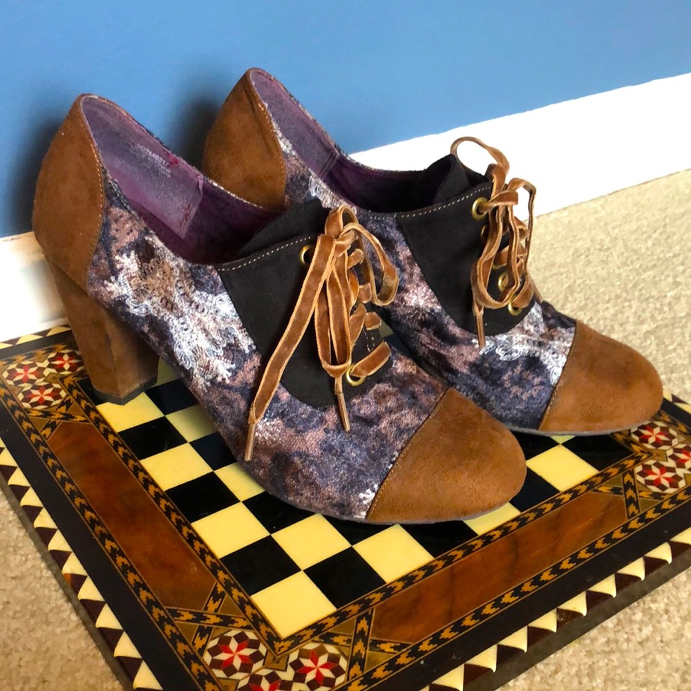 Purple Velvet Booties